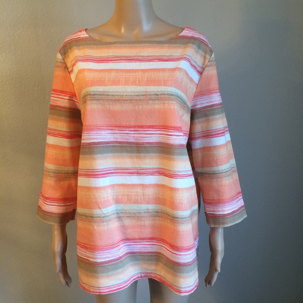Paradise Shores Linen Blend Tunic